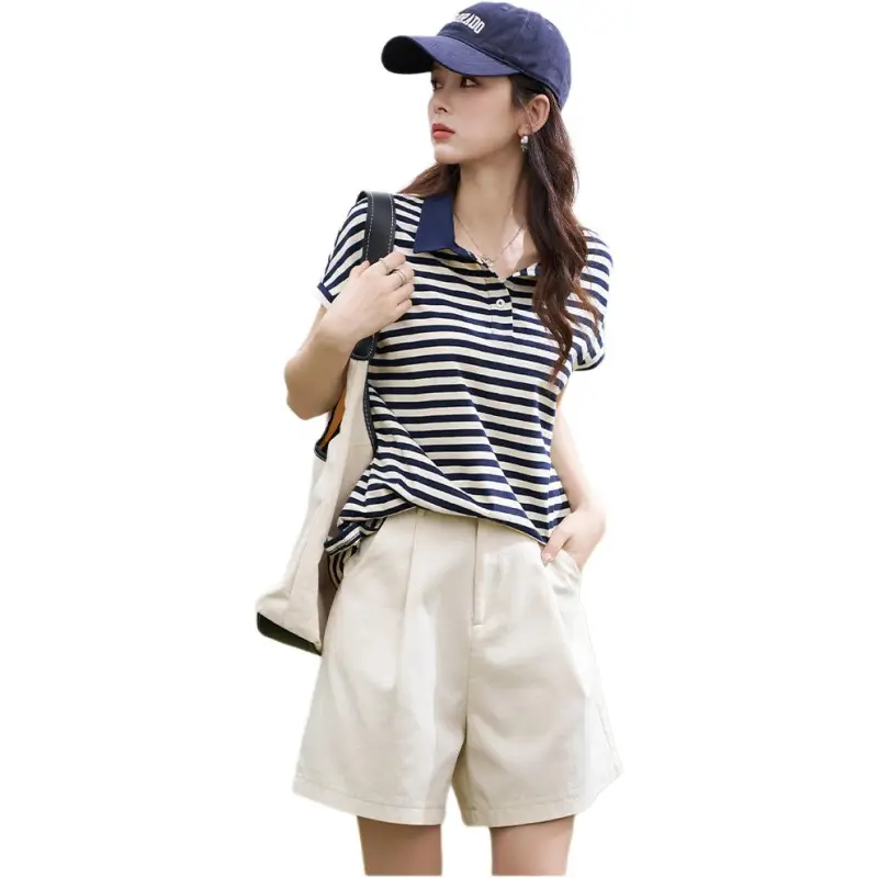 Mu Xiao Xin T Shirts Women's Navy Blue-3