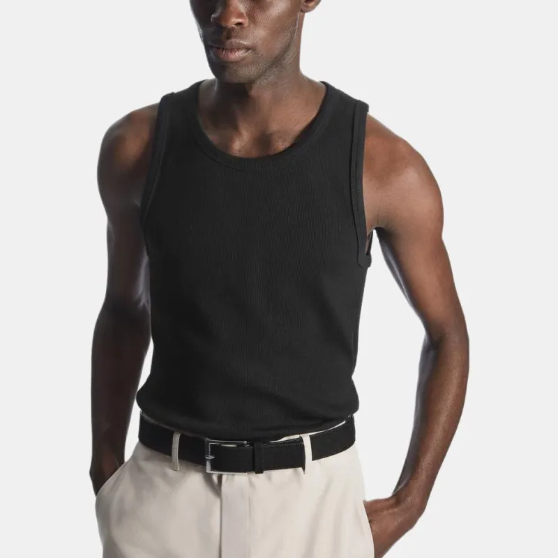 COS Tank Tops Men Black-3