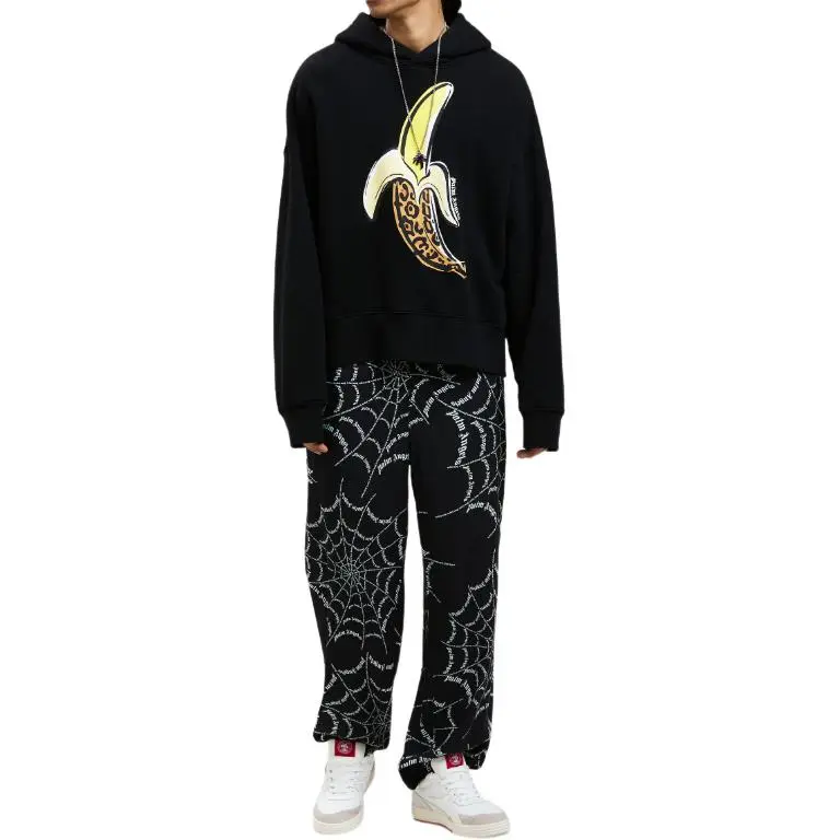 PALM ANGELS Leopard Banana Hoodie-4