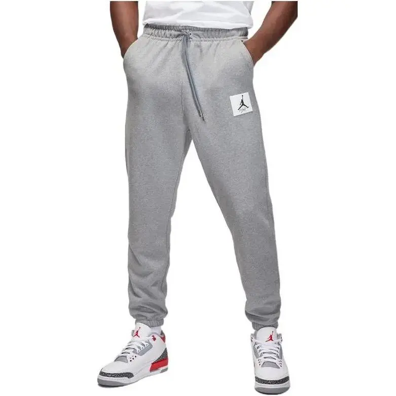 Jordan Knitted Sports Pants Unisex Gray Shopping Bag Included-2