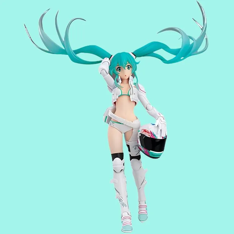 MAX Factory Hatsune Miku Figma#250 Racing Hatsune Miku 2014 EV Mirai Ver. Action Figures Medium-5