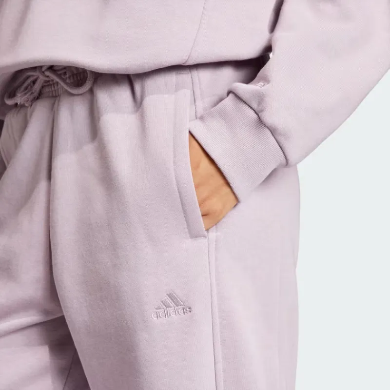 Adidas All Szn Fleece Loose Pants Knitted Sports Pants Women's Purple-4