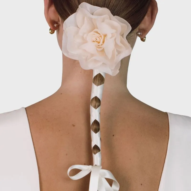 Jennifer Behr Liana Floral-appliquéd Ribbon Tie-1