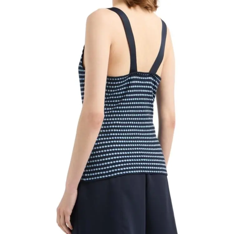 EMPORIO ARMANI SS25 Tank Top Women's Blue-2