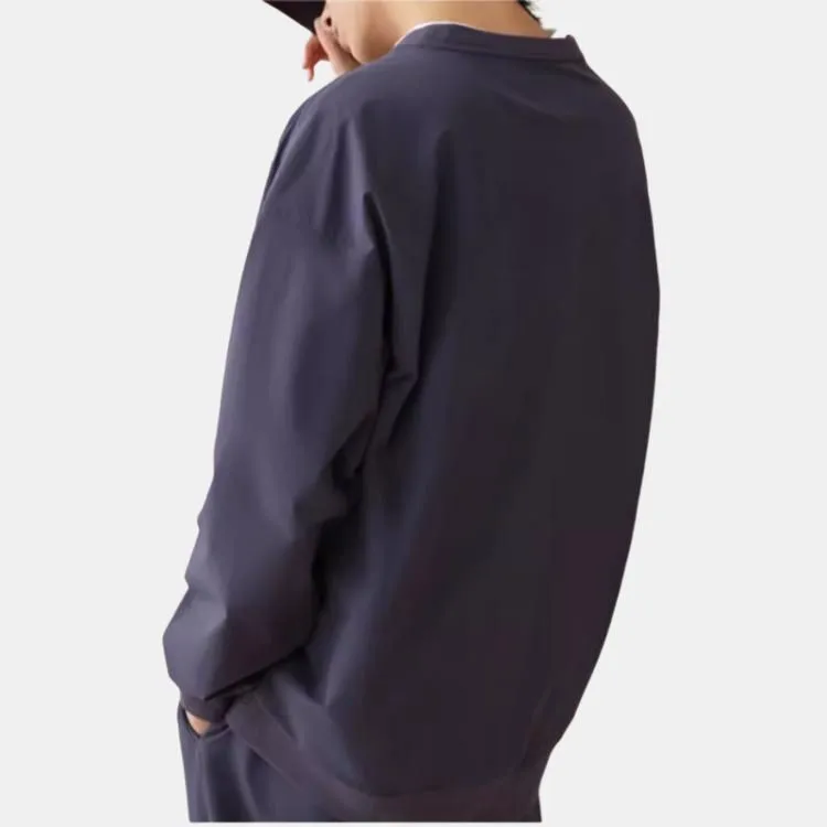 New Era Blue And White Porcelain Series Sweatshirts Unisex Navy Blue-4