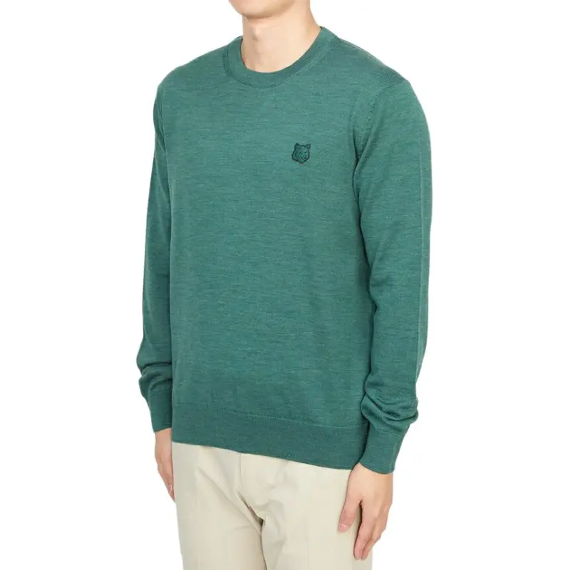 Maison Kitsune Sweater Men's Green-2