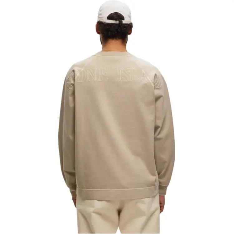 STONE ISLAND Logo embroidered Cotton Sweatshirt-4