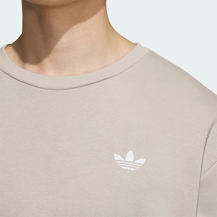 Adidas Originals Sweatshirt Unisex Preppy Silver Gray-4