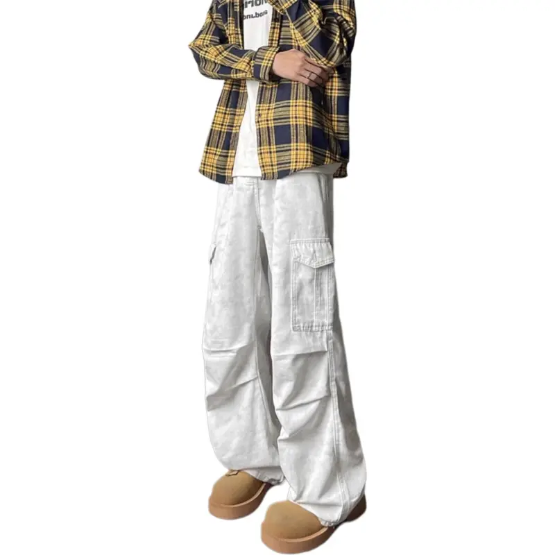 Concubine Zhu Jeans Unisex White-3