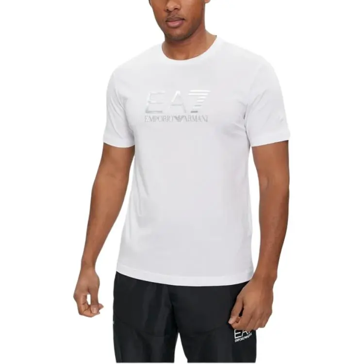 EMPORIO ARMANI Logo Lettering Crewneck T Shirt-2