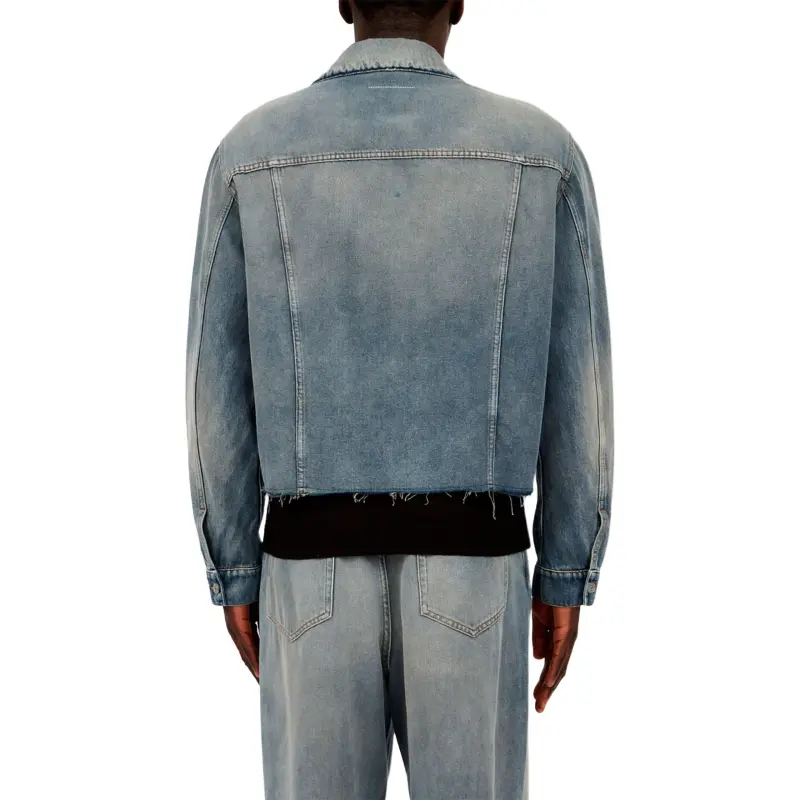 MM6 Maison Margiela Straight Hem Denim Jacket-4