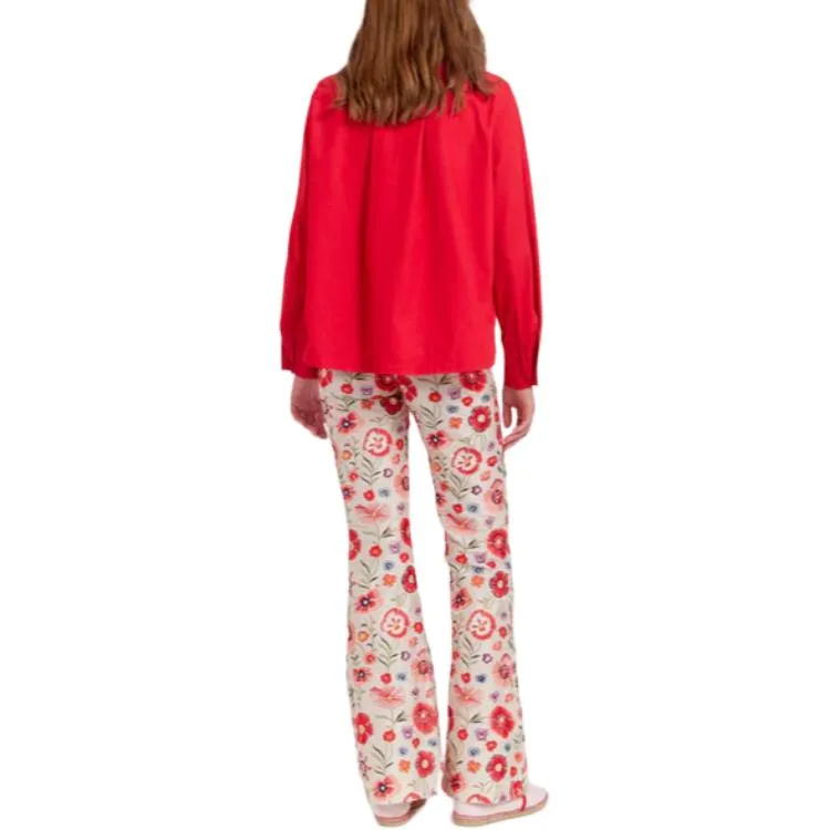 INES DE LA FRESSANGE Noa Red Top Shirt Women's Red-2