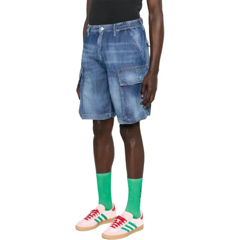 DSQUARED 2 Denim Cargo Shorts-3