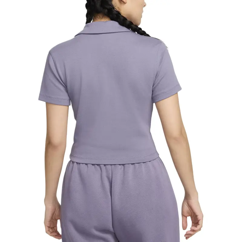 Nike Sportswear Essentials Series Polo Shirt Women's Purple-3