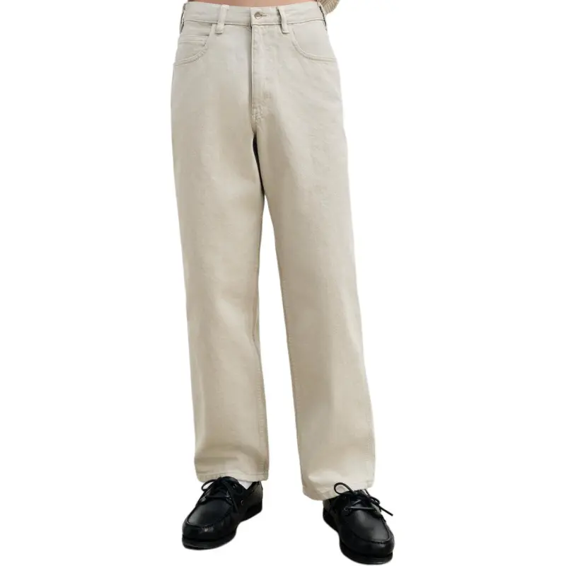 ZARA Jeans Men Beige-3