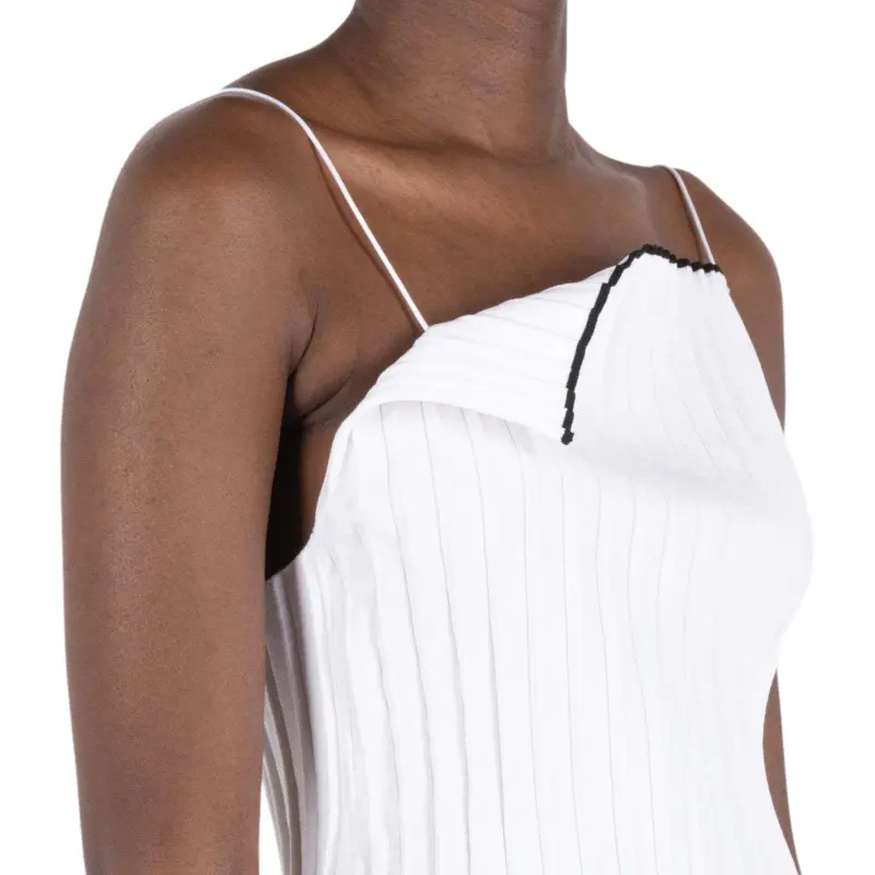 Jacquemus Plisse Knit Camisole 'White'-3