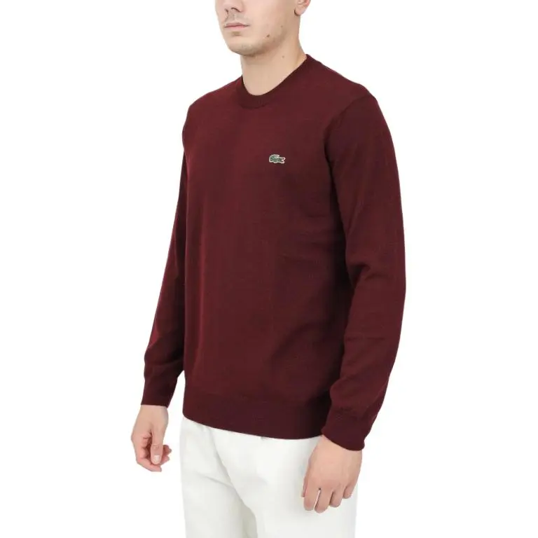 LACOSTE Logo Embroidered Crewneck Jumper-2