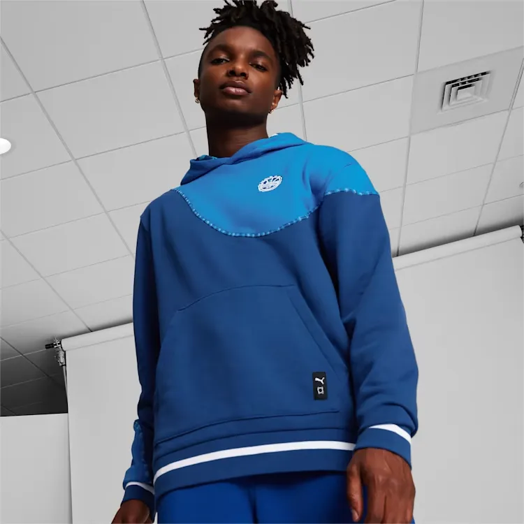 PUMA Manchester City Sweatshirts Men Blue-4