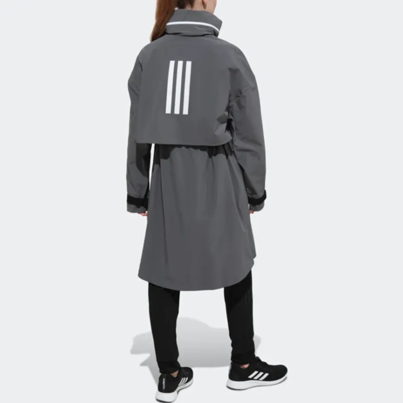 Adidas MYSHELTER Rain Parka Jackets & Coats Women's Gray-3