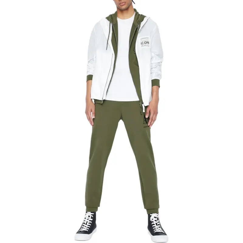 ARMANI EXCHANGEAE FW22 Casual Pants Men's Gray Green-2