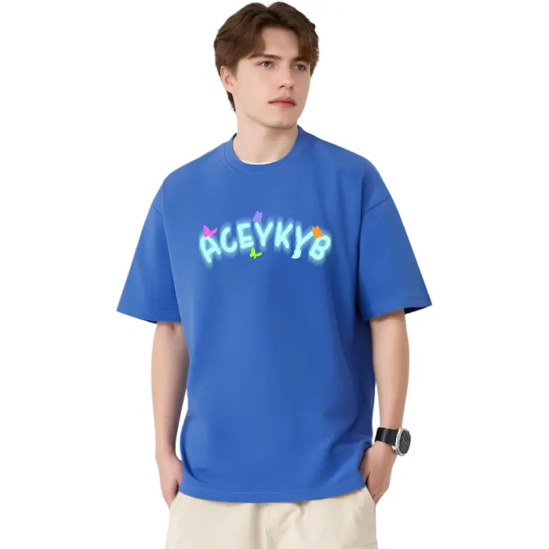 YK&YB T Shirts Unisex Royal Blue-3