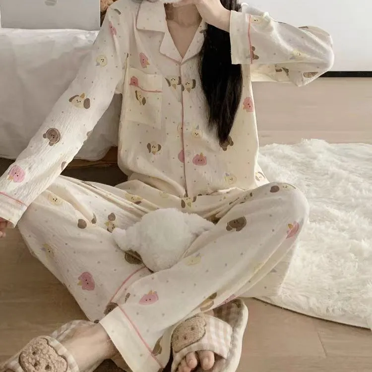 WANANNI Pajama Set Women's Apricot-1