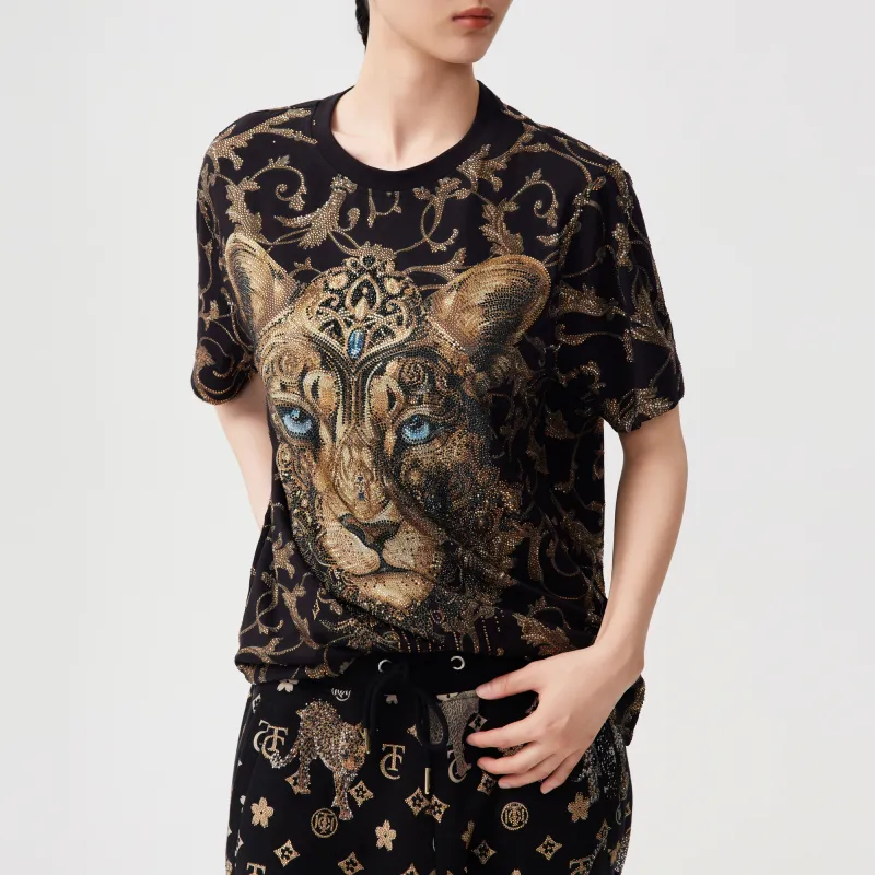 TCH T Shirts Unisex Black Base Gold Logo-3