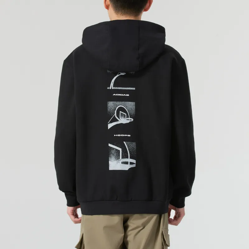 Adidas HOOPS Sweatshirt Men's Black-2