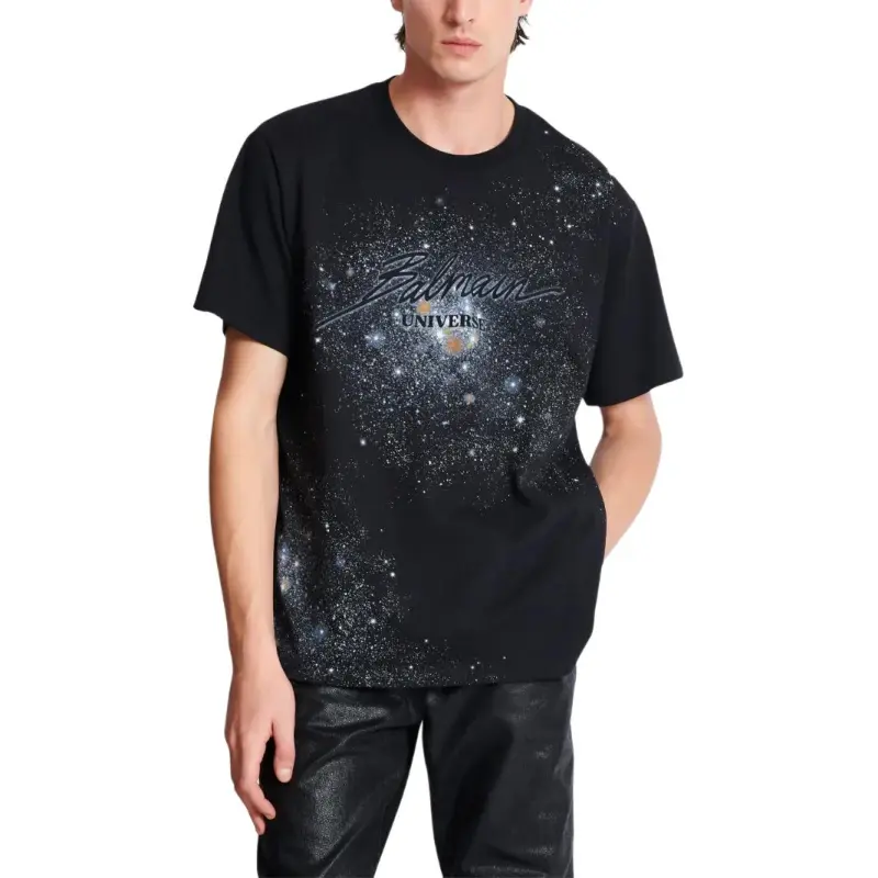 BALMAIN Universe & Stars T shirt-1