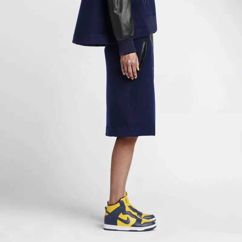 Nike Casual Long Skirts Women's Blue-2