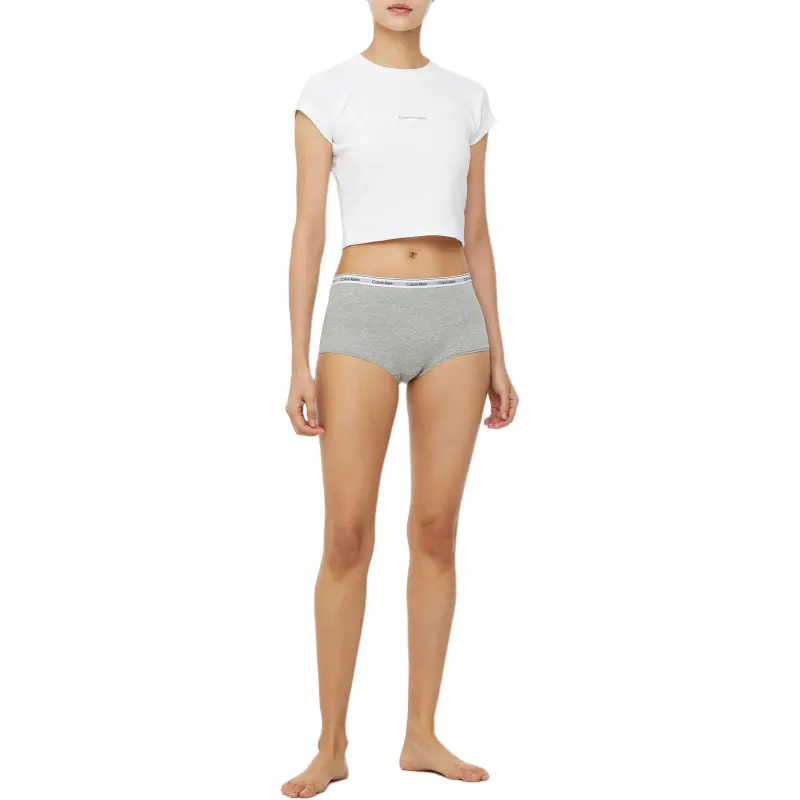CALVIN KLEIN Underpants Women's 1 Pack Gray Heather Flower-1