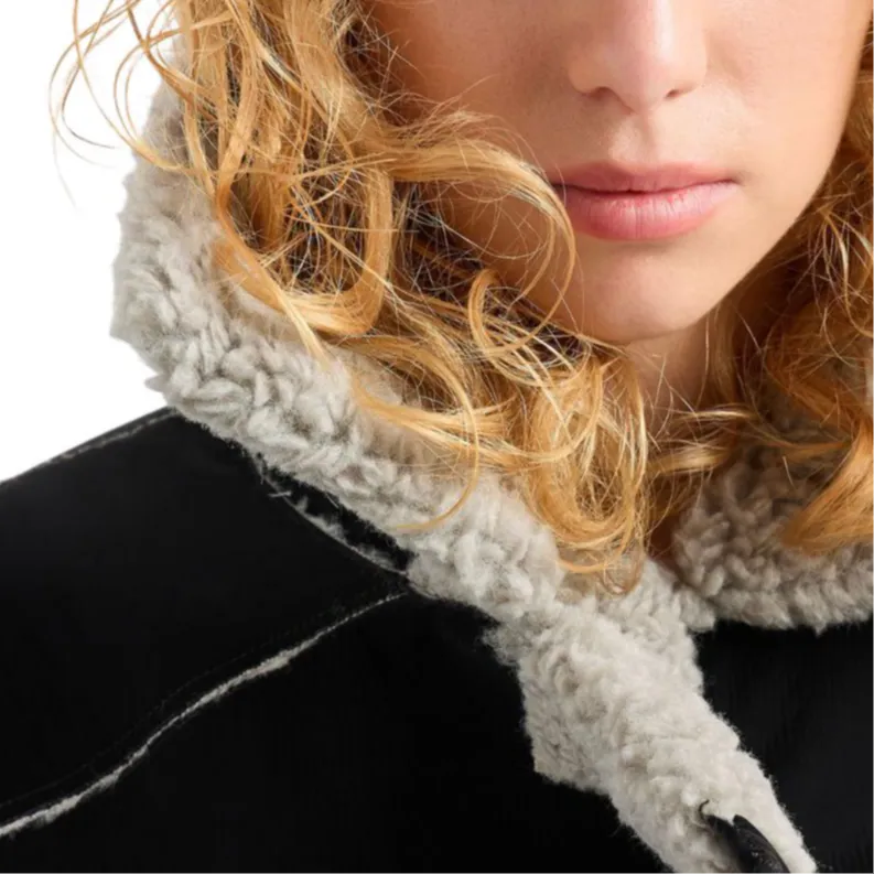 ARMANI EXCHANGE Zipped Faux fur Trim Jacket-4