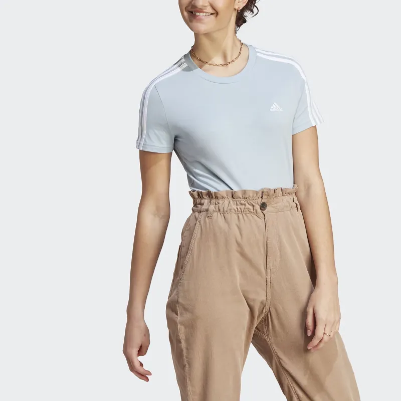 Adidas Free Shipping With AdiClub Essentials Slim 3 Stripes Tee-2