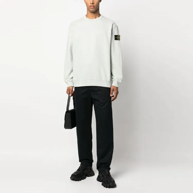 STONE ISLAND Sweatshirts Men Pearl Gray-2