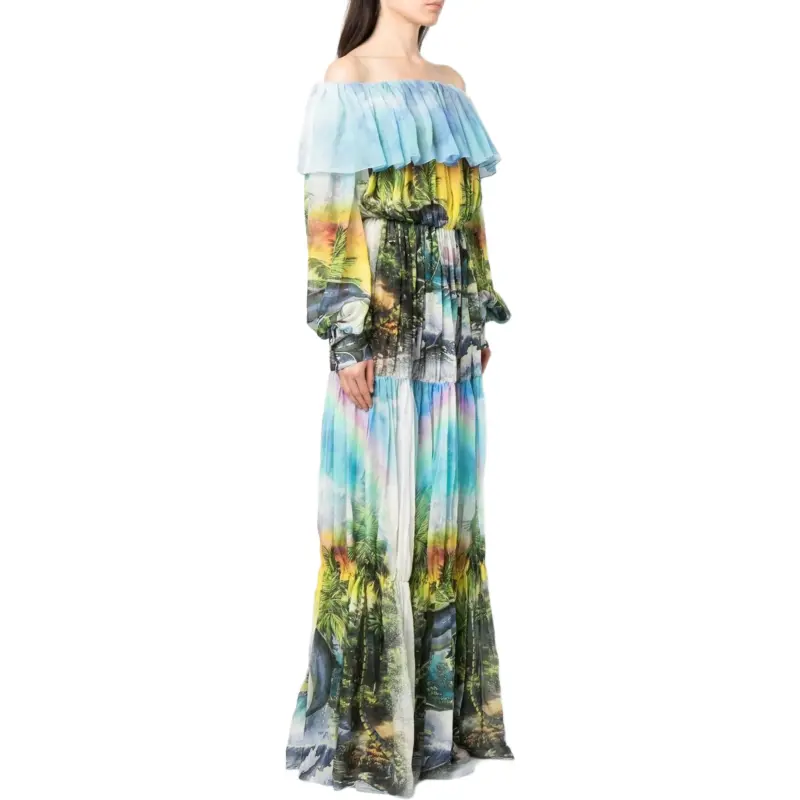 PHILIPP PLEIN Long Sleeved Dresses Women's Blue-3
