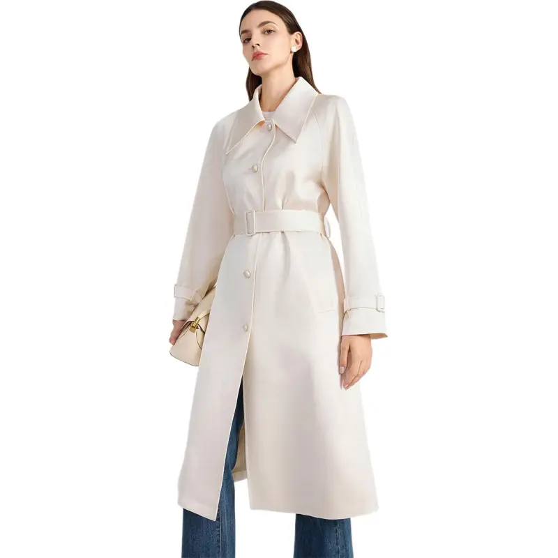 NINE WEST Trench Coat Women's Beige-2