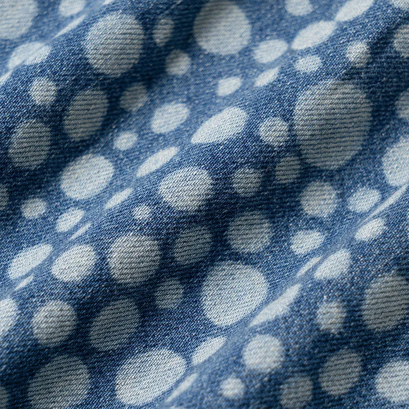 LOUIS VUITTON Pre Owned 2010s X Yayoi Kusama Denim Shirt-8