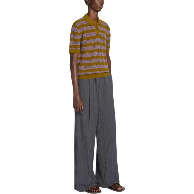 DRIES VAN NOTEN Striped Polo Shirt-3