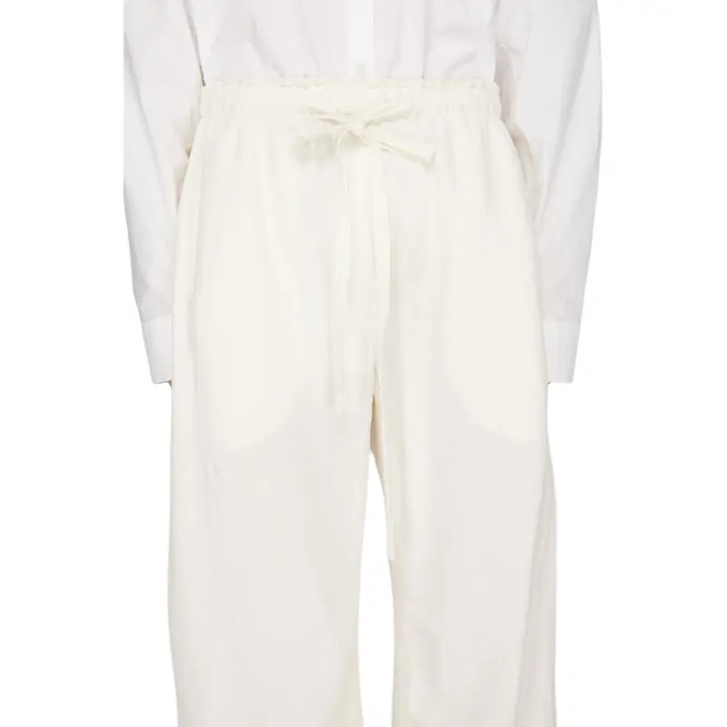 Acne Studios SS24 Casual Pants Women's Warm White-4