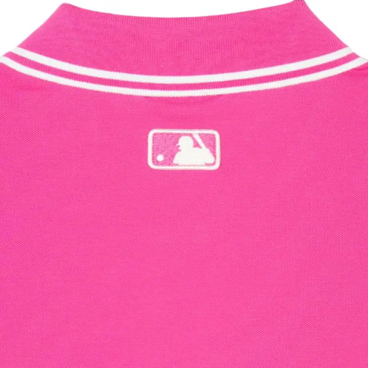 MLB ClevelandGuardians Polo Shirt Women's Pink-3