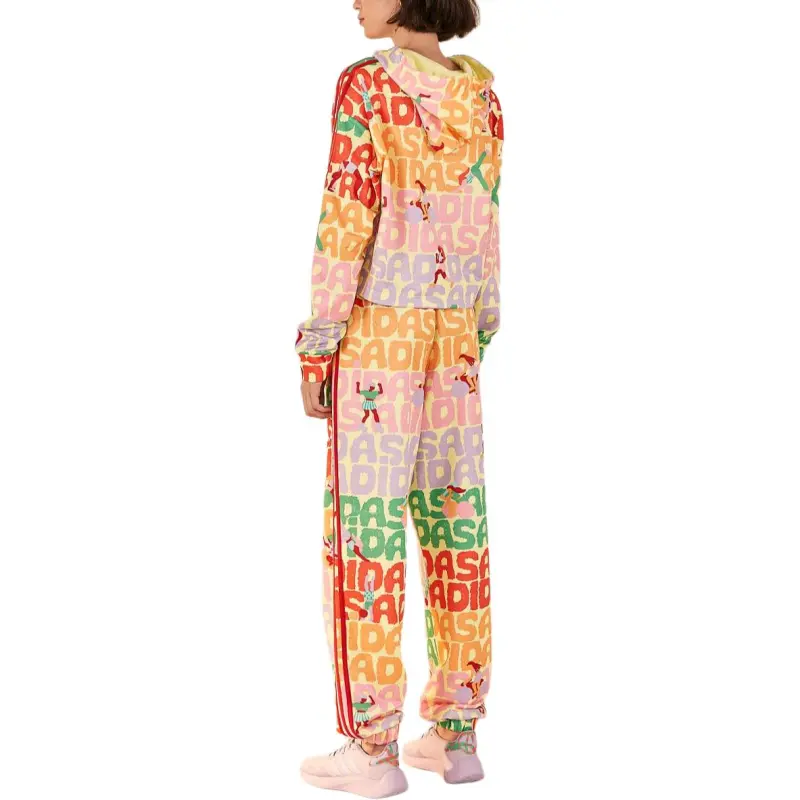 Adidas x FARM Rio FW24 Trackpants Pearl Citrine Casual Pants Women's Multicolor-3