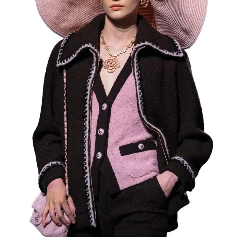 CHANEL Jackets Coats Women's Brown-1