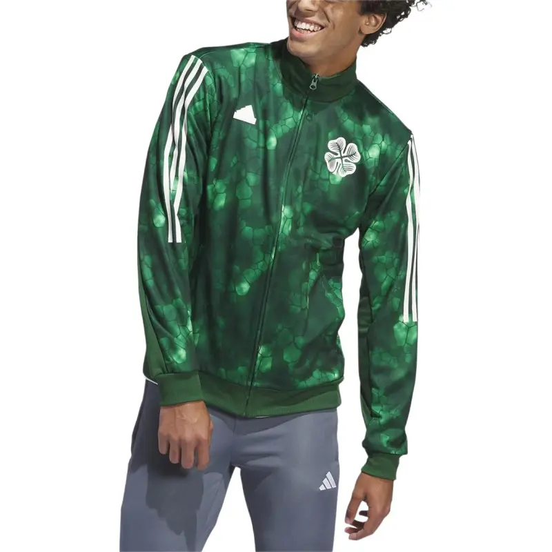 Adidas Celtic FCTrack 23/24 Lifestyler Jacket Men's Green-1
