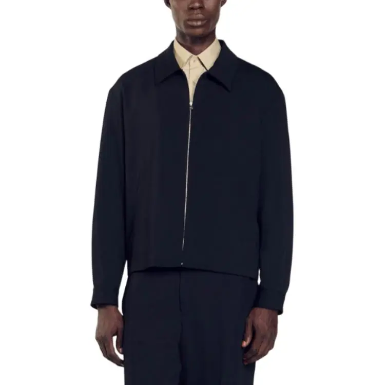 Sandro Zip-up Shirt Jacket-1