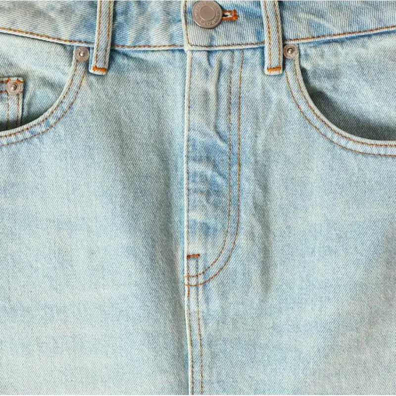 AMIPARIS Denim Pencil Skirt 'Blue'-2