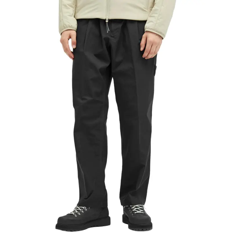 STONE ISLAND Logo Patch Straight Leg Trousers-2