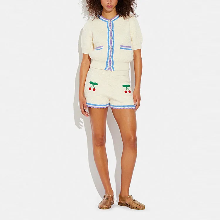 COACH SS23 Casual Shorts Women's White-1
