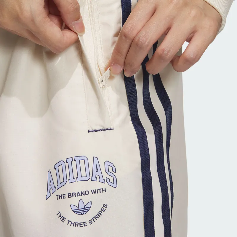 Adidas Originals Logo Twist Track Tracksuit Bottoms Knitted Sweatpants Women's Wonder White-4