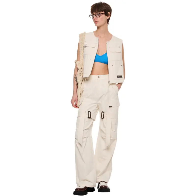 Alexia Sandra Vests Women's White-2