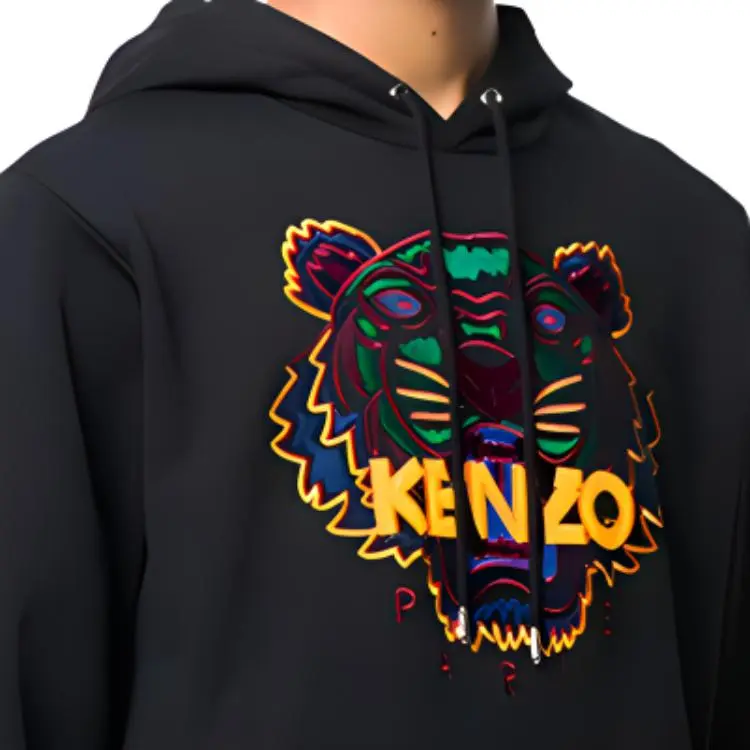 KENZO Tiger Logo Embroidered Hoodie-5